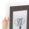 ArtToFrames Collage Photo Picture Frame with 4 - 2.5x3.5 inch Openings, Framed in White with Over 62 Mat Color Options and Regular Glass (CSM-3966-20)
